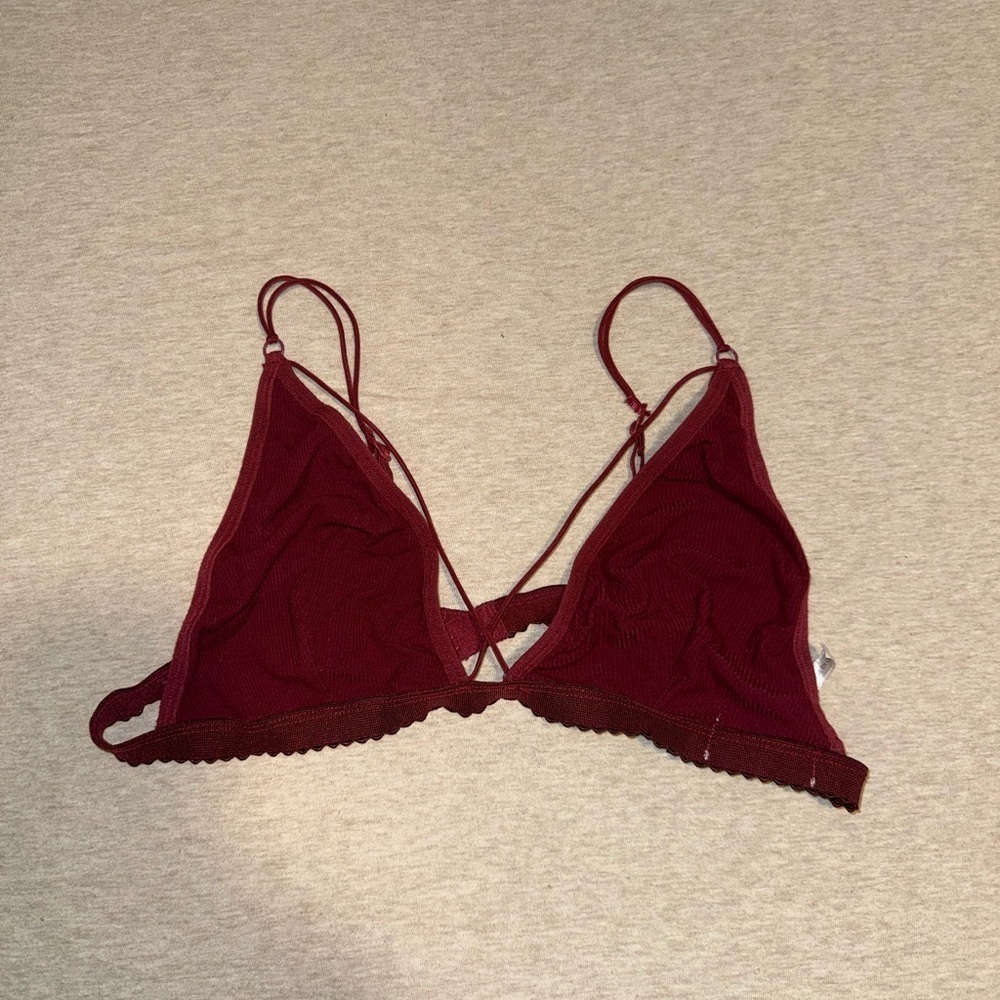 Urban Outfitters Deep Red Bralette